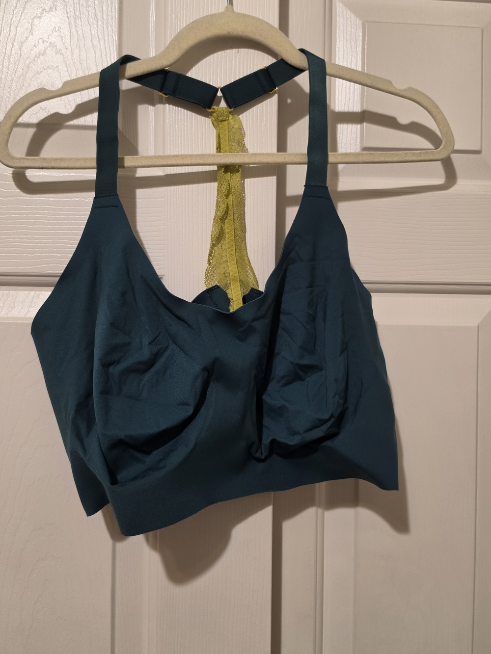 Knix Knixy Lace Racerback Bralette Emerald Green Size 4XL
